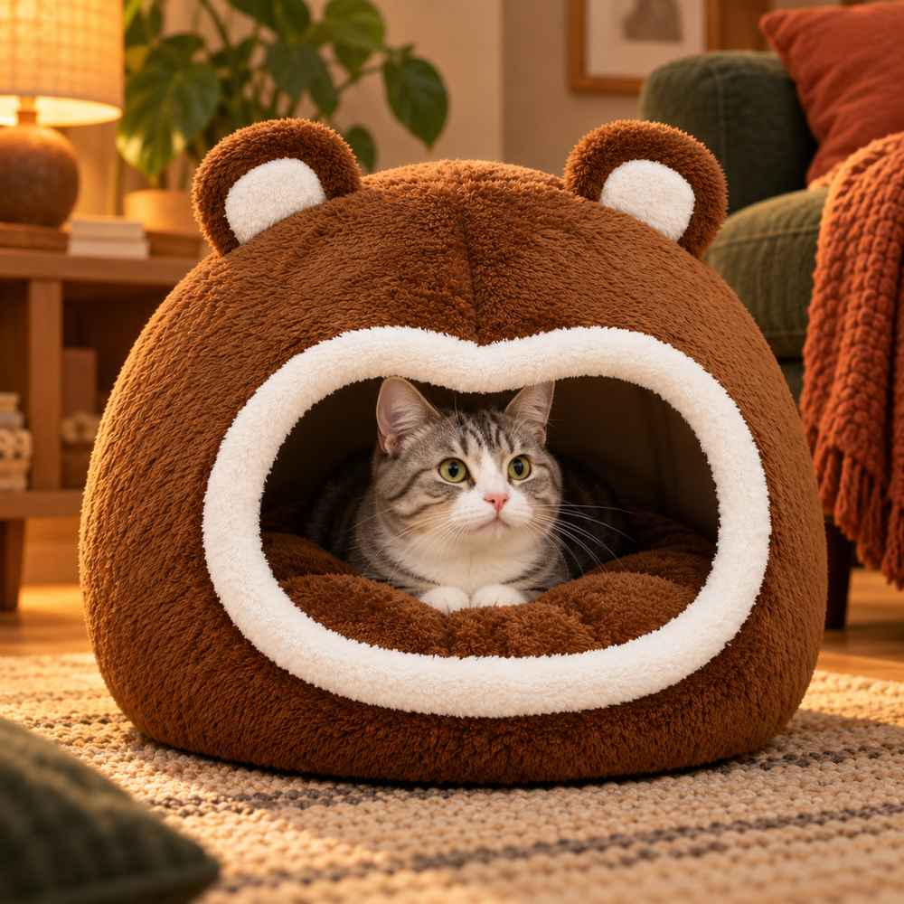 Niche pour chat Ourson
