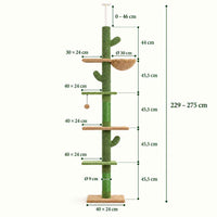Arbre à chat Cactus sol-plafond