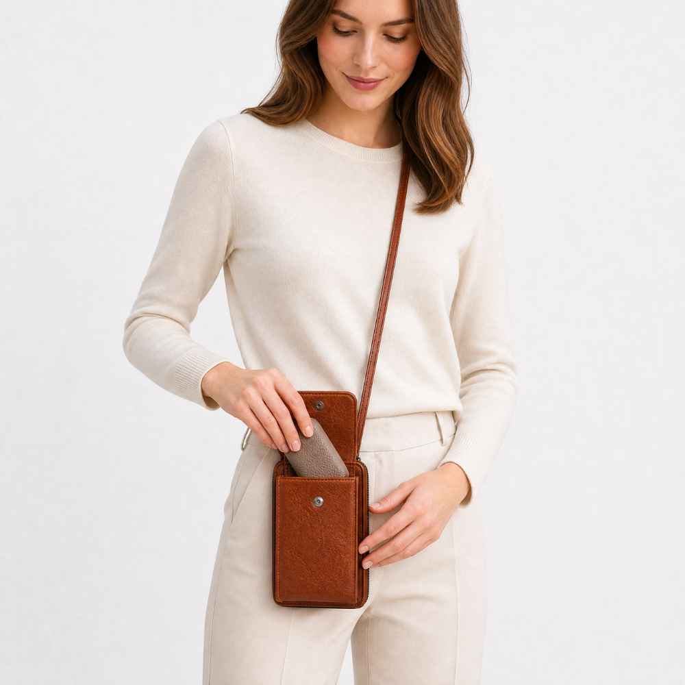 Sac bandoulière téléphone & portefeuille