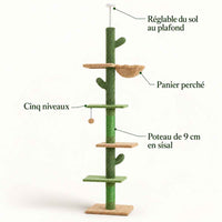 Arbre à chat Cactus sol-plafond