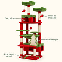 Arbre à chat Réveillon 184 cm, édition Noël
