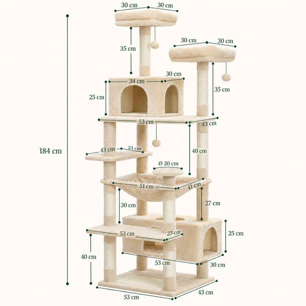 Arbre à chat Belvédère 184 cm