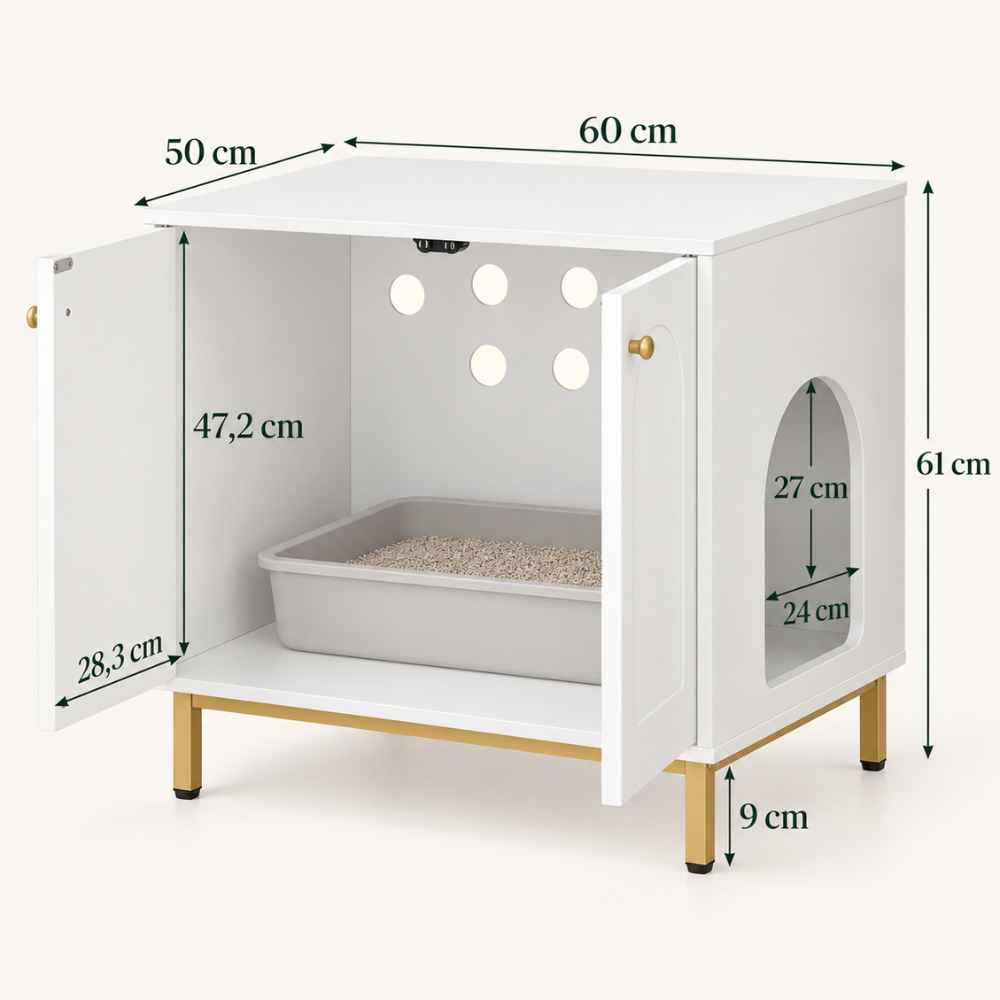 Meuble à litière Opaline