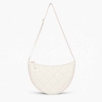 Sac bandoulière demi-lune matelassé
