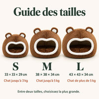 Niche pour chat Ourson