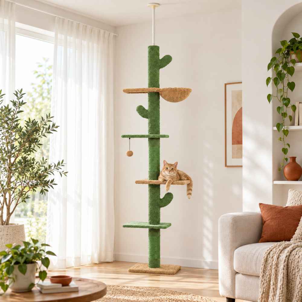 Arbre à chat Cactus sol-plafond