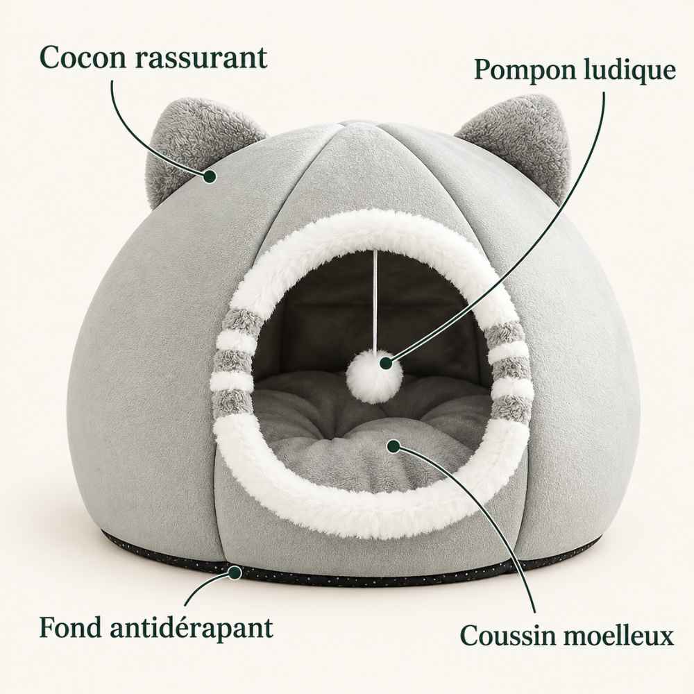 Niche pour chat Bulle