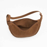 Sac bandoulière en velours côtelé