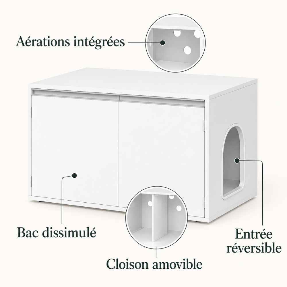 Meuble à litière Alcôve