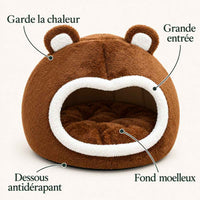 Niche pour chat Ourson