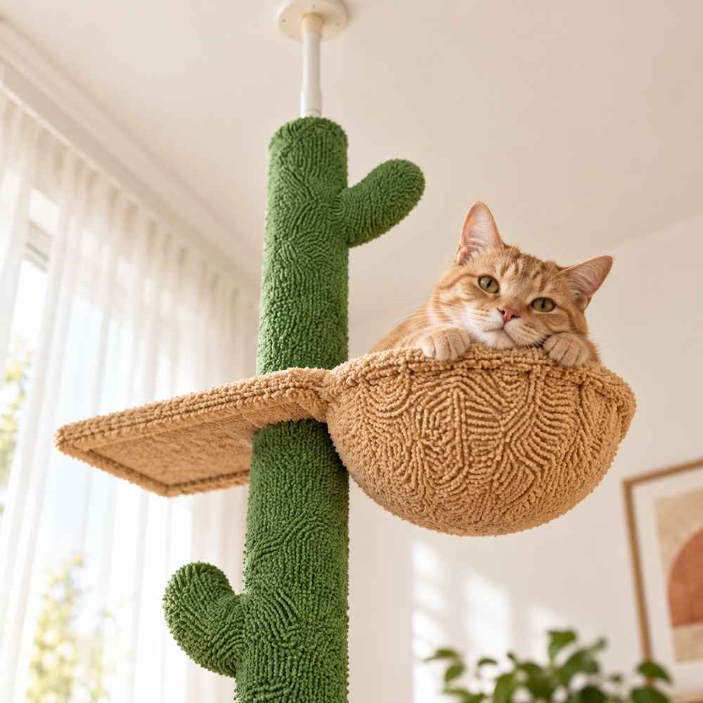 Arbre à chat Cactus sol-plafond