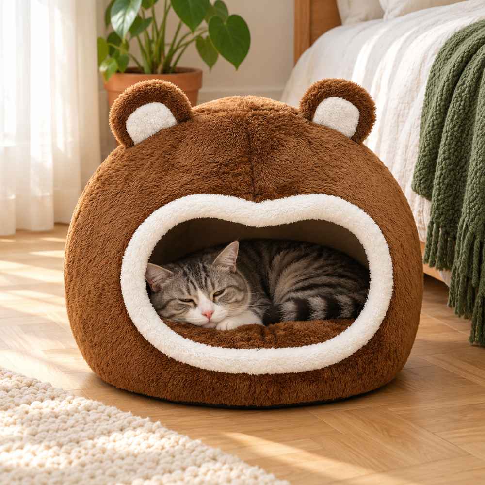 Niche pour chat Ourson