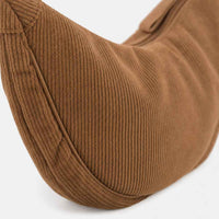 Sac bandoulière en velours côtelé