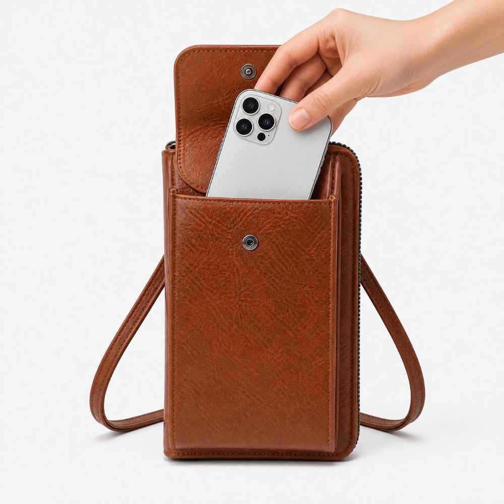 Sac bandoulière téléphone & portefeuille