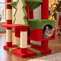 Arbre à chat Réveillon 184 cm, édition Noël