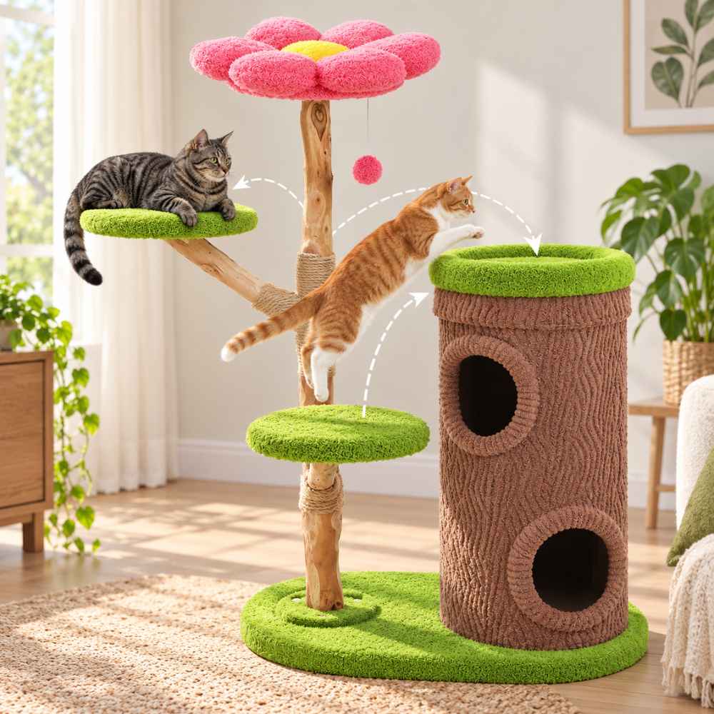 Arbre à chat Églantine 136 cm