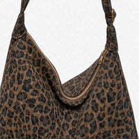 Sac bandoulière léopard souple grand format